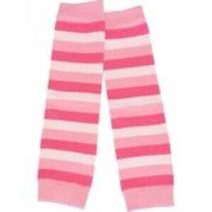Imagine Baby Leggings Legs Legwarmers NEW Flutter Pink White Stripe